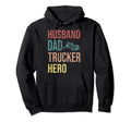 Trucking Dad Big Rid Trucker Truck Hoodie - Custom Art Print Men Women - T-Shirt, Sweatshirt, Hoodie