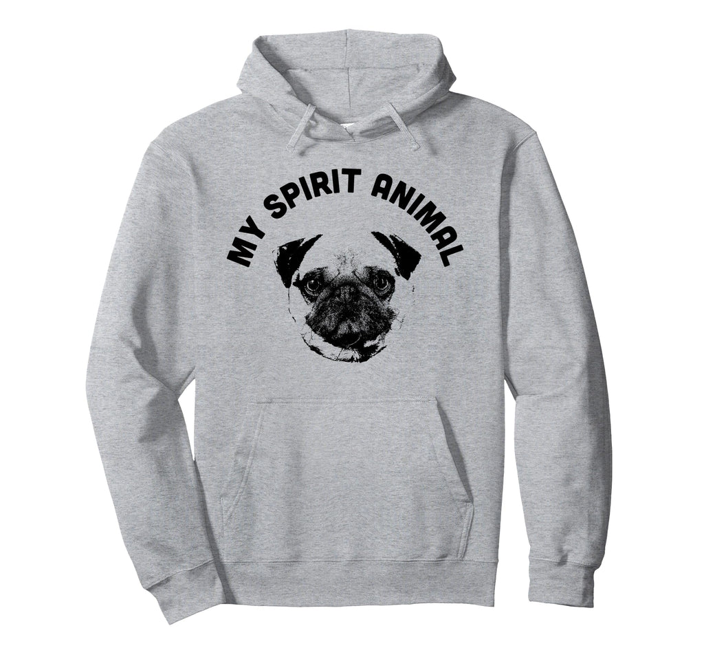 My Spirit Animal Pug Funny Dog Mom And Hoodie - Minimalist Print Unisex - T-Shirt, Sweatshirt, Hoodie