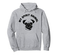 My Spirit Animal Pug Funny Dog Mom And Hoodie - Minimalist Print Unisex - T-Shirt, Sweatshirt, Hoodie