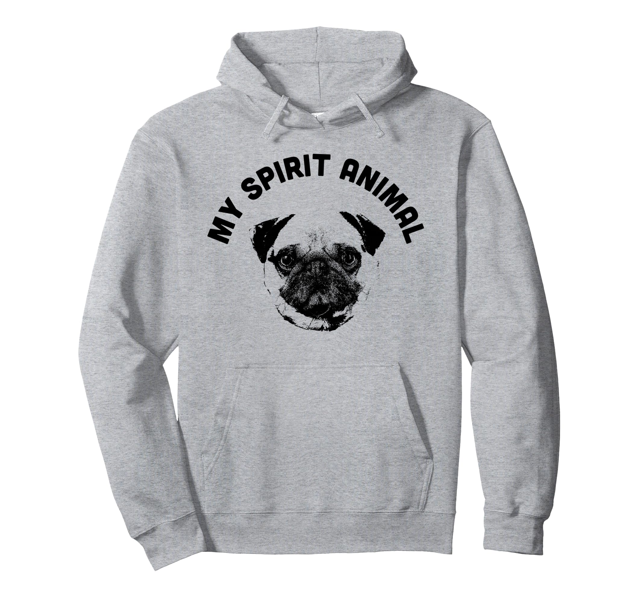 My Spirit Animal Pug Funny Dog Mom And Hoodie - Minimalist Print Unisex - T-Shirt, Sweatshirt, Hoodie