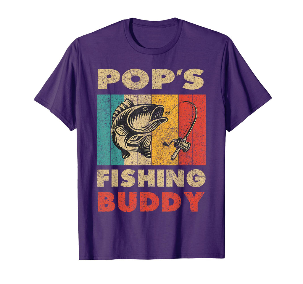 Funny Fishing Pops Fishing Buddy Fishing T-Shirt - Unique Graphic Unisex - T-Shirt, Sweatshirt, Hoodie