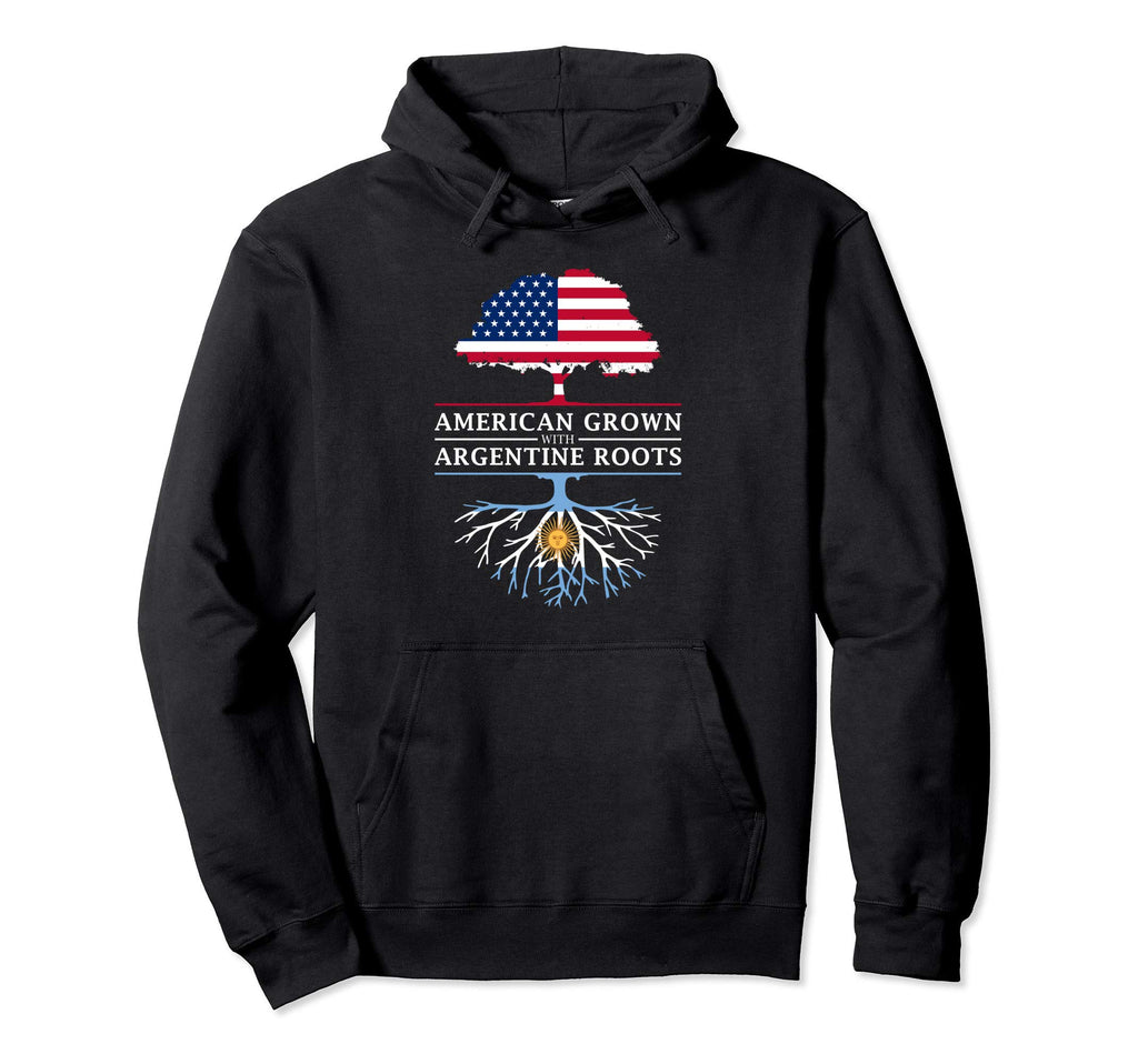 American Grown Argentine Roots Hoodie - Casual Everyday Wear Men Women - T-Shirt, Sweatshirt, Hoodie