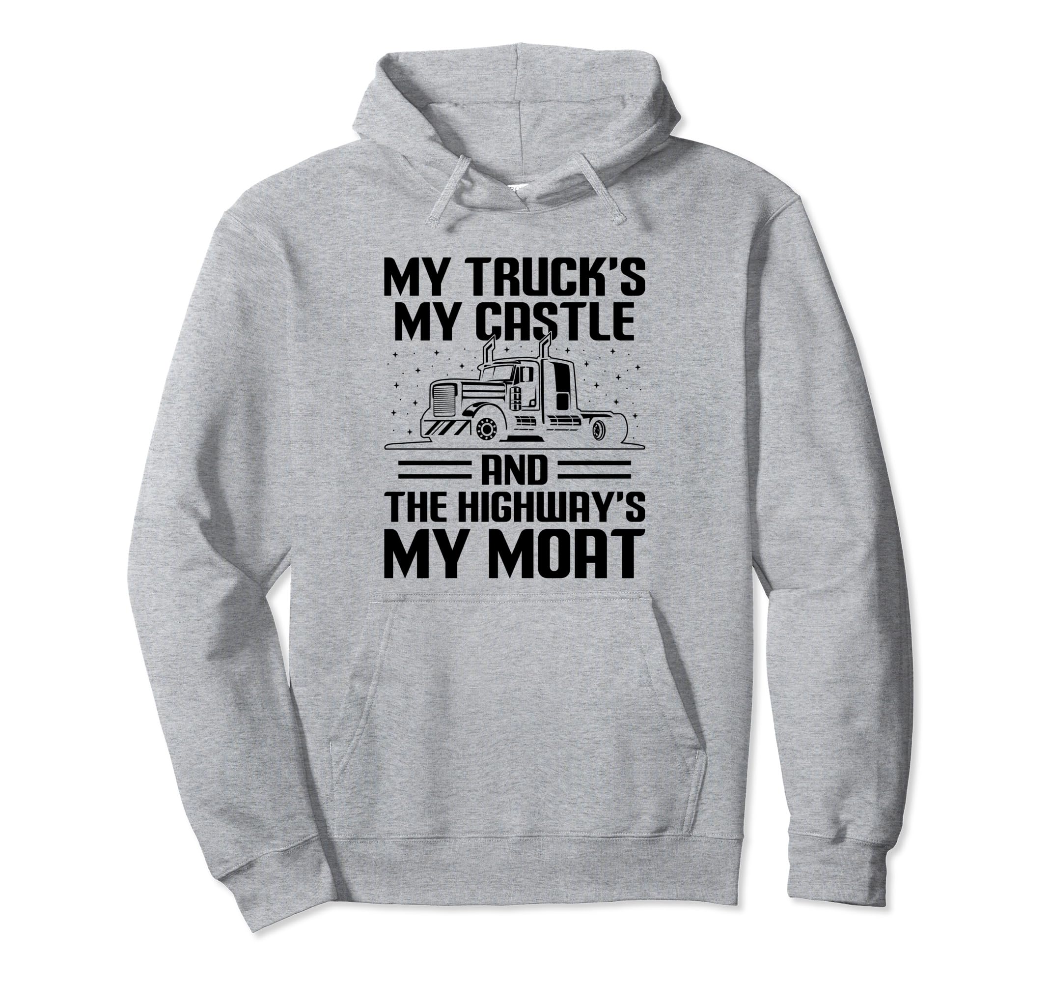 Trucker Driving Dad Trucker Father Truck Hoodie - Streetwear Style Unisex - T-Shirt, Sweatshirt, Hoodie