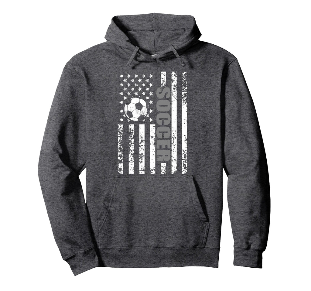 Us American Flag Soccer Patriotic Soccer Hoodie - Custom Art Print Unisex - T-Shirt, Sweatshirt, Hoodie