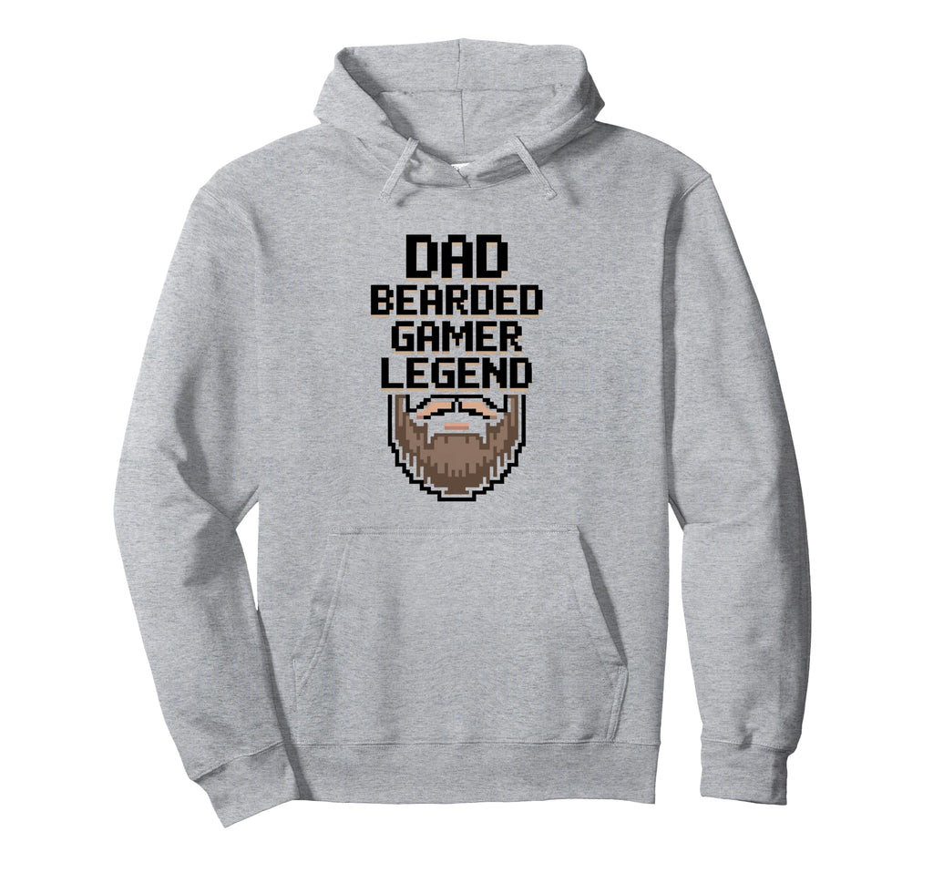 Funny Bearded Gamer Dad Gaming Dad Beard Hoodie - Graphic Print Unisex - T-Shirt, Sweatshirt, Hoodie