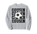 Soccer Cousin Cracked Wall Family Sweatshirt - Streetwear Style for Adults - T-Shirt, Sweatshirt, Hoodie