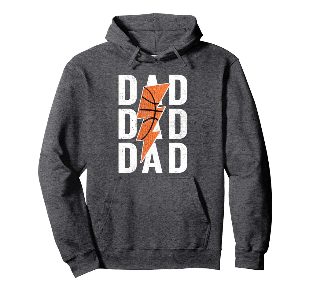 Daddy Basketball Lightning Hoodie - Fun Novelty Design for Adults - T-Shirt, Sweatshirt, Hoodie
