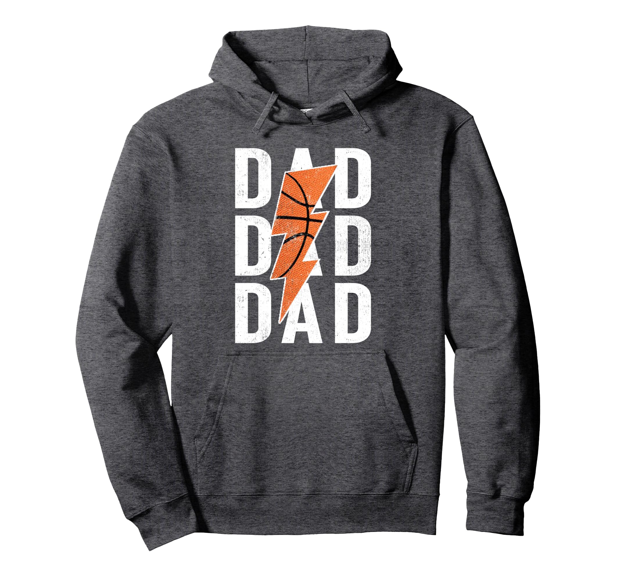 Daddy Basketball Lightning Hoodie - Fun Novelty Design for Adults - T-Shirt, Sweatshirt, Hoodie