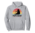 Papa Bear Dad Bear Beer Hoodie - Minimalist Print Men Women - T-Shirt, Sweatshirt, Hoodie
