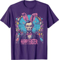 Happy Easter Abraham Lincoln Rabbit Bunny Eggs Basket - Adult & Kids T-Shirts, Sweatshirts & Hoodies apparel design preview 1