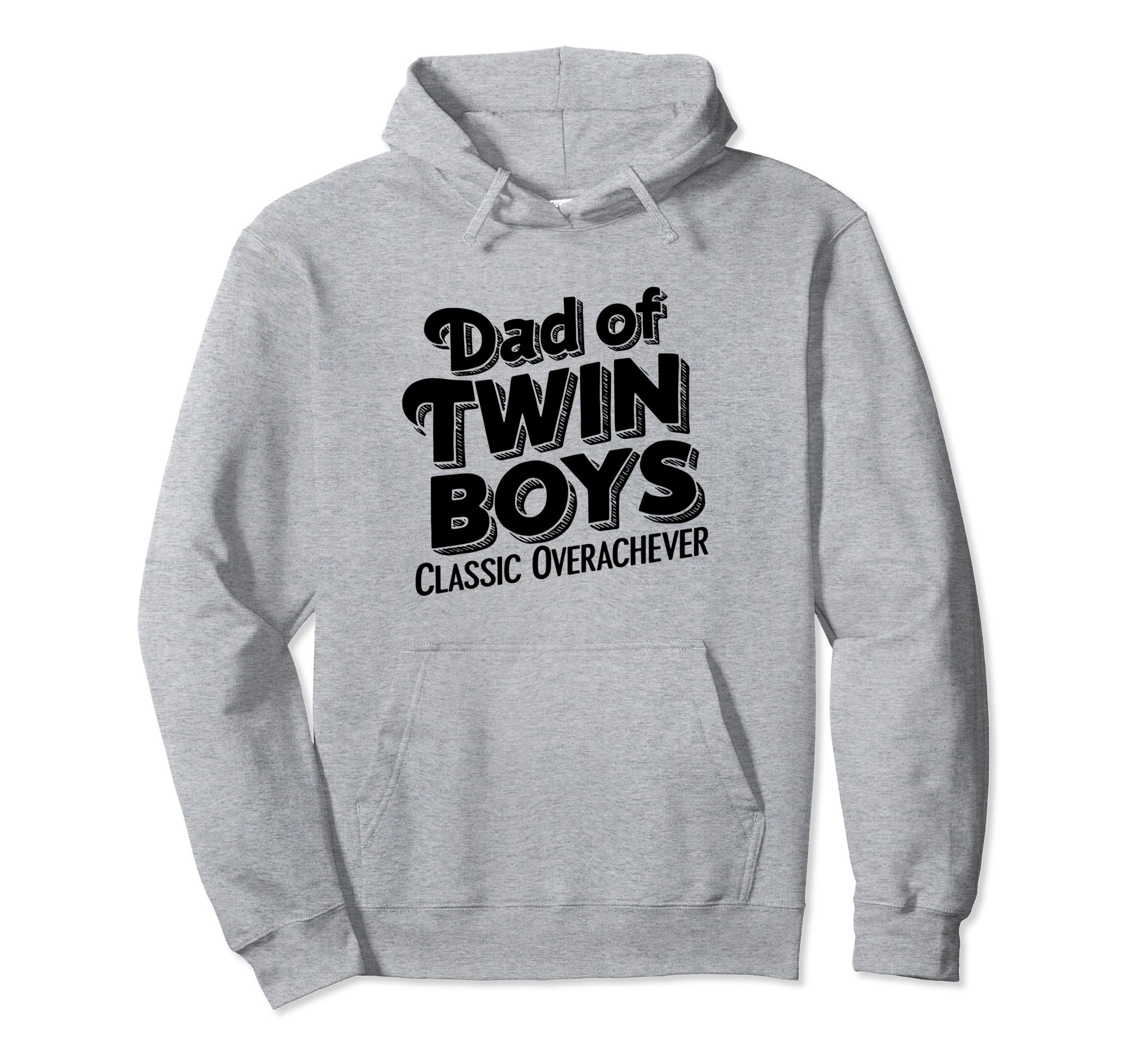 Twin Dad Funny Daddy Fathers Day Hoodie - Minimalist Print for Adults - T-Shirt, Sweatshirt, Hoodie
