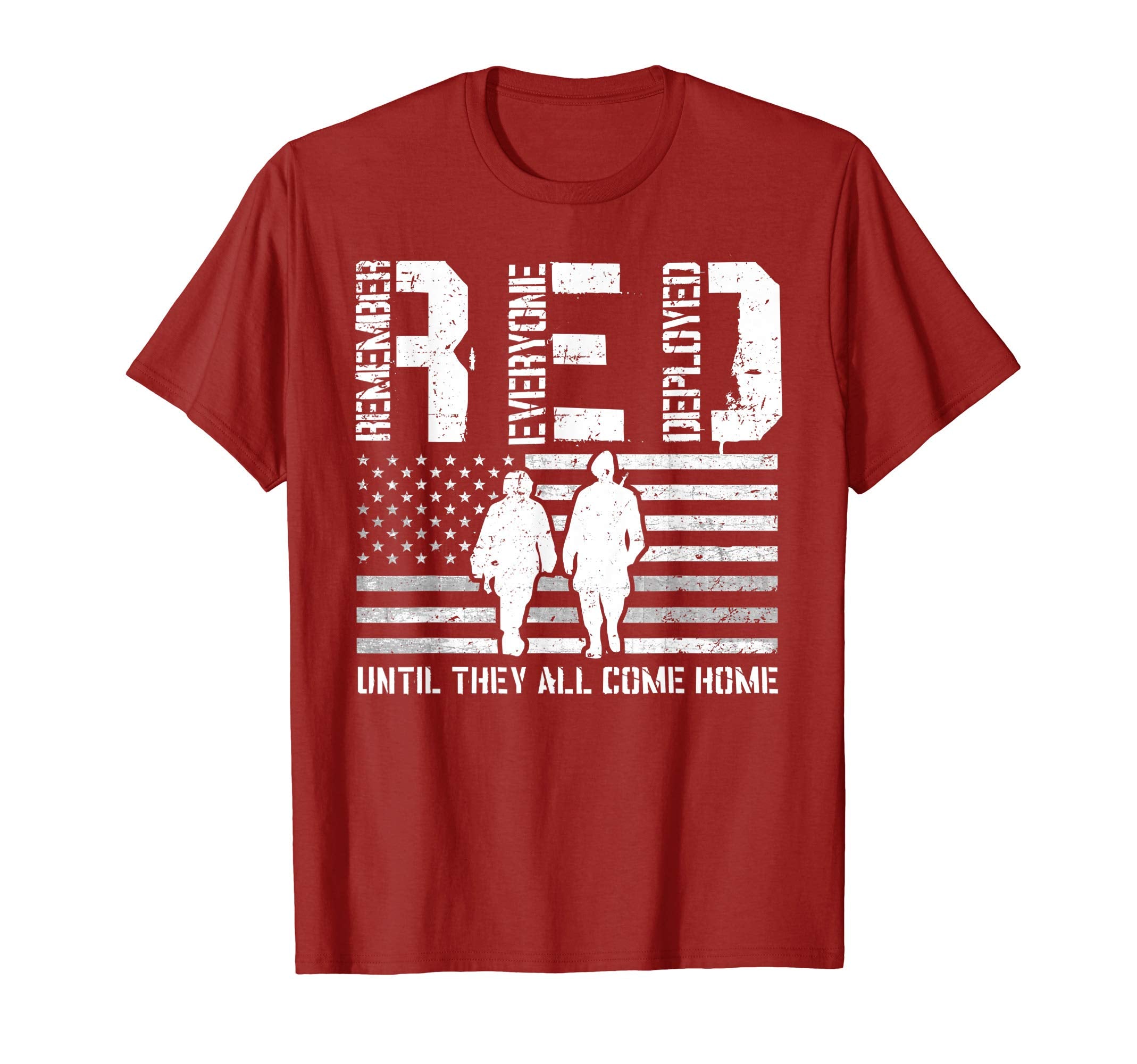 Red Friday American Flag Military T-Shirt - Minimalist Print for Adults - T-Shirt, Sweatshirt, Hoodie