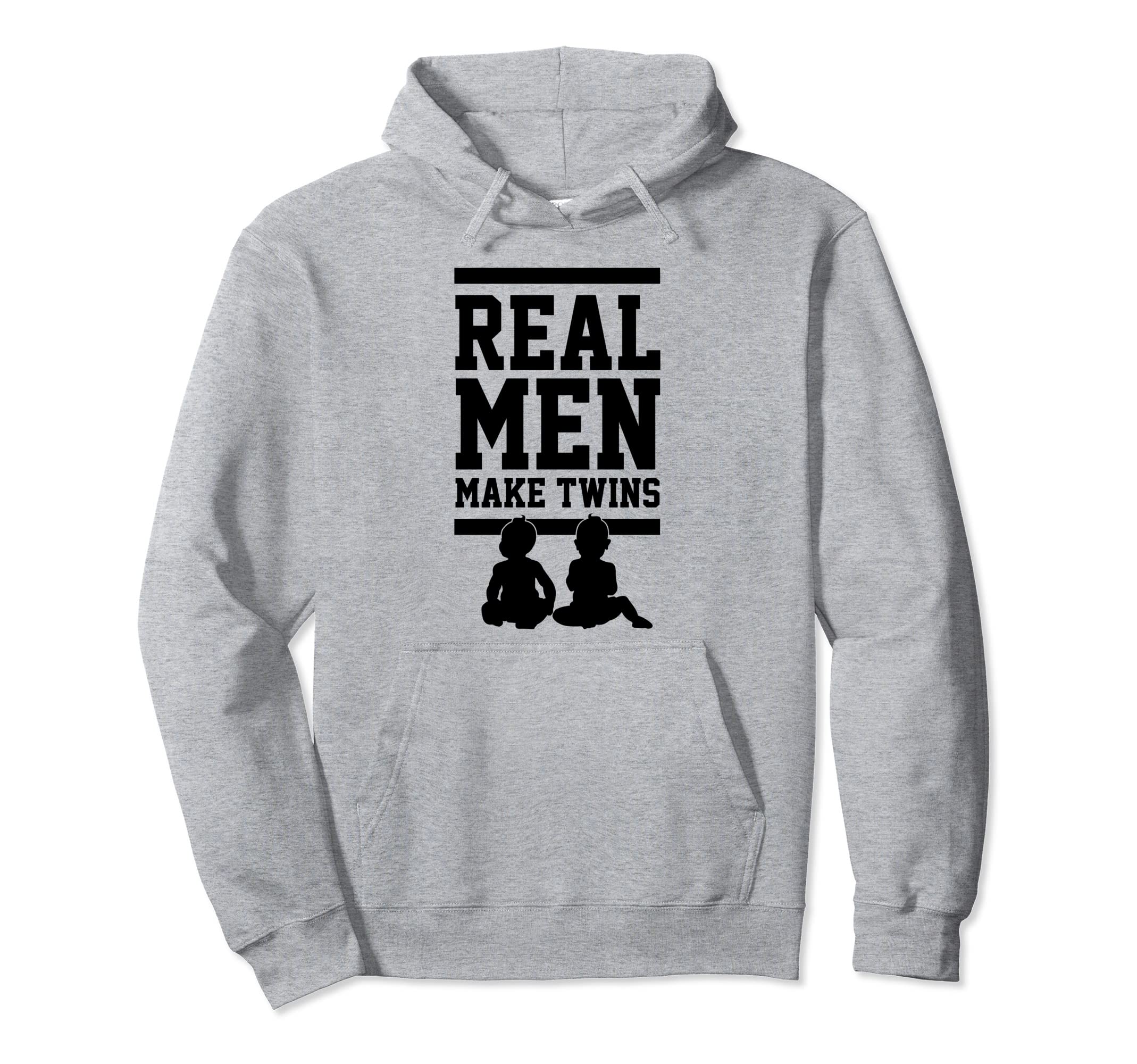 Real Make Twins Father Twins Dad Hoodie - Minimalist Print Men Women - T-Shirt, Sweatshirt, Hoodie