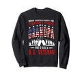 Veterans Shirts Veteran Grandpa Sweatshirt - Minimalist Print Unisex - T-Shirt, Sweatshirt, Hoodie