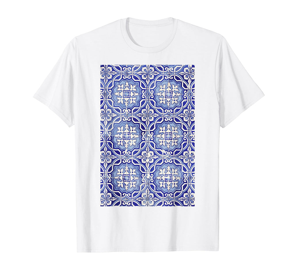 Azulejo Tiles Portuguese Tile Portugal T-Shirt - Graphic Print Unisex - T-Shirt, Sweatshirt, Hoodie