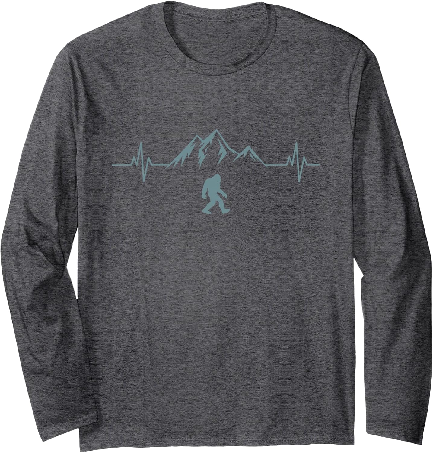 Bigfoot Heartbeat Sasquatch Squatch Minimalist - Adult & Kids T-Shirts, Sweatshirts & Hoodies apparel design preview 1