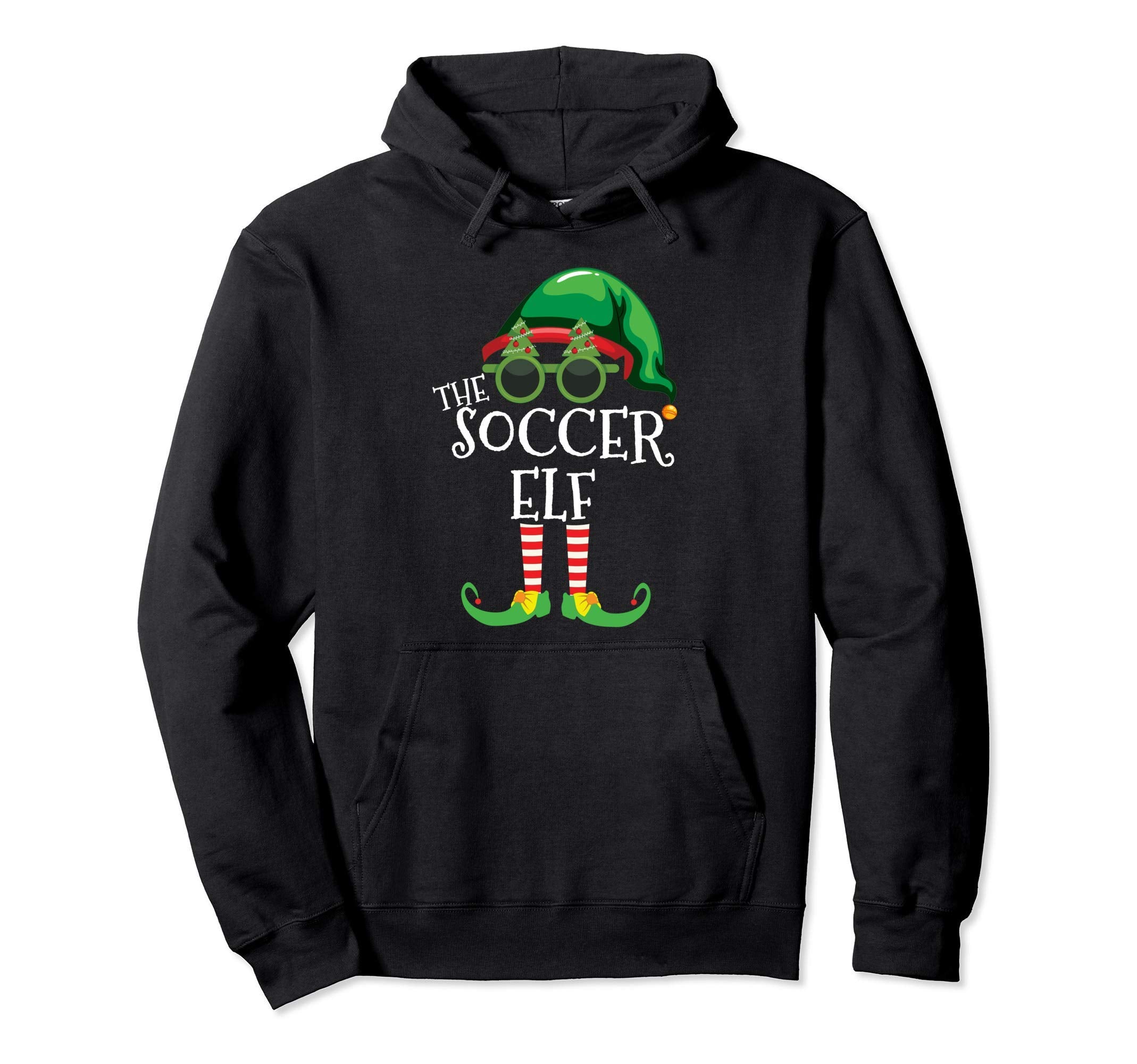 Soccer Elf Matching Group Party Pjs Family Hoodie - Unique Graphic Unisex - T-Shirt, Sweatshirt, Hoodie