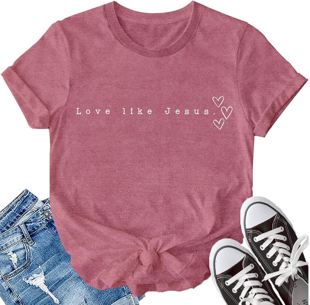 Love Like Jesus Christian Minimalist for Women - Adult & Kids T-Shirts, Sweatshirts & Hoodies apparel design preview 1