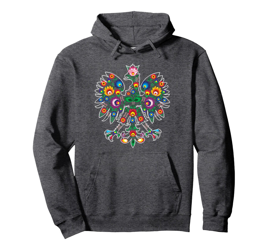 Poland Support Polish Eagle Polish Folk Art Hoodie - Unique Graphic Unisex - T-Shirt, Sweatshirt, Hoodie
