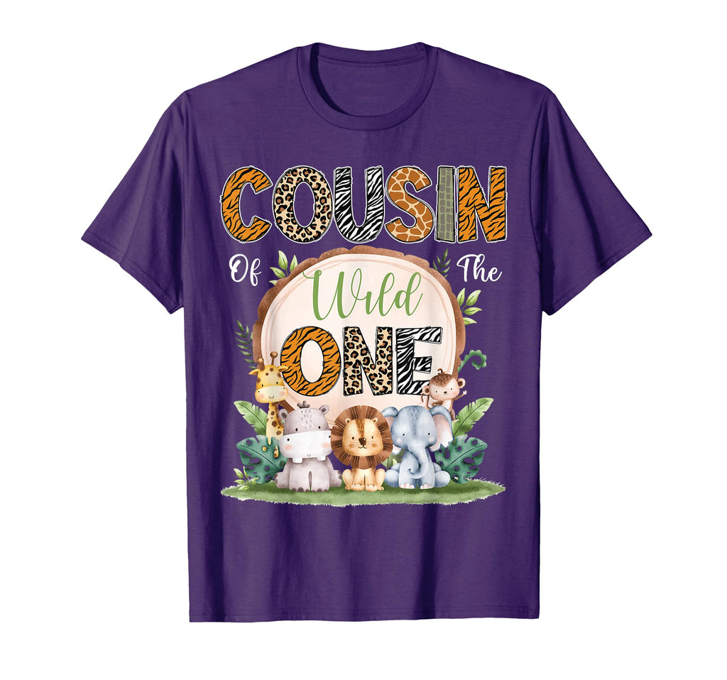 Cousin Wild One First Birthday Safari T-Shirt - Novelty Apparel Men Women - T-Shirt, Sweatshirt, Hoodie