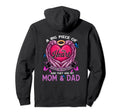 Big Piece My Heart Lives Heaven They Hoodie - Fun Novelty Design Men Women - T-Shirt, Sweatshirt, Hoodie