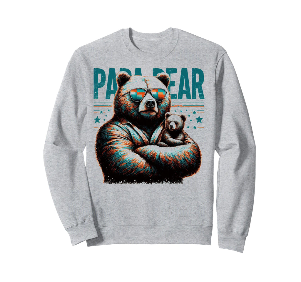 Papa Bear Funny Bears Animal Lover Sweatshirt - Custom Art Print Men Women - T-Shirt, Sweatshirt, Hoodie