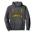 Jamaica Number 3 Soccer Team Hoodie - Casual Everyday Wear Men Women - T-Shirt, Sweatshirt, Hoodie