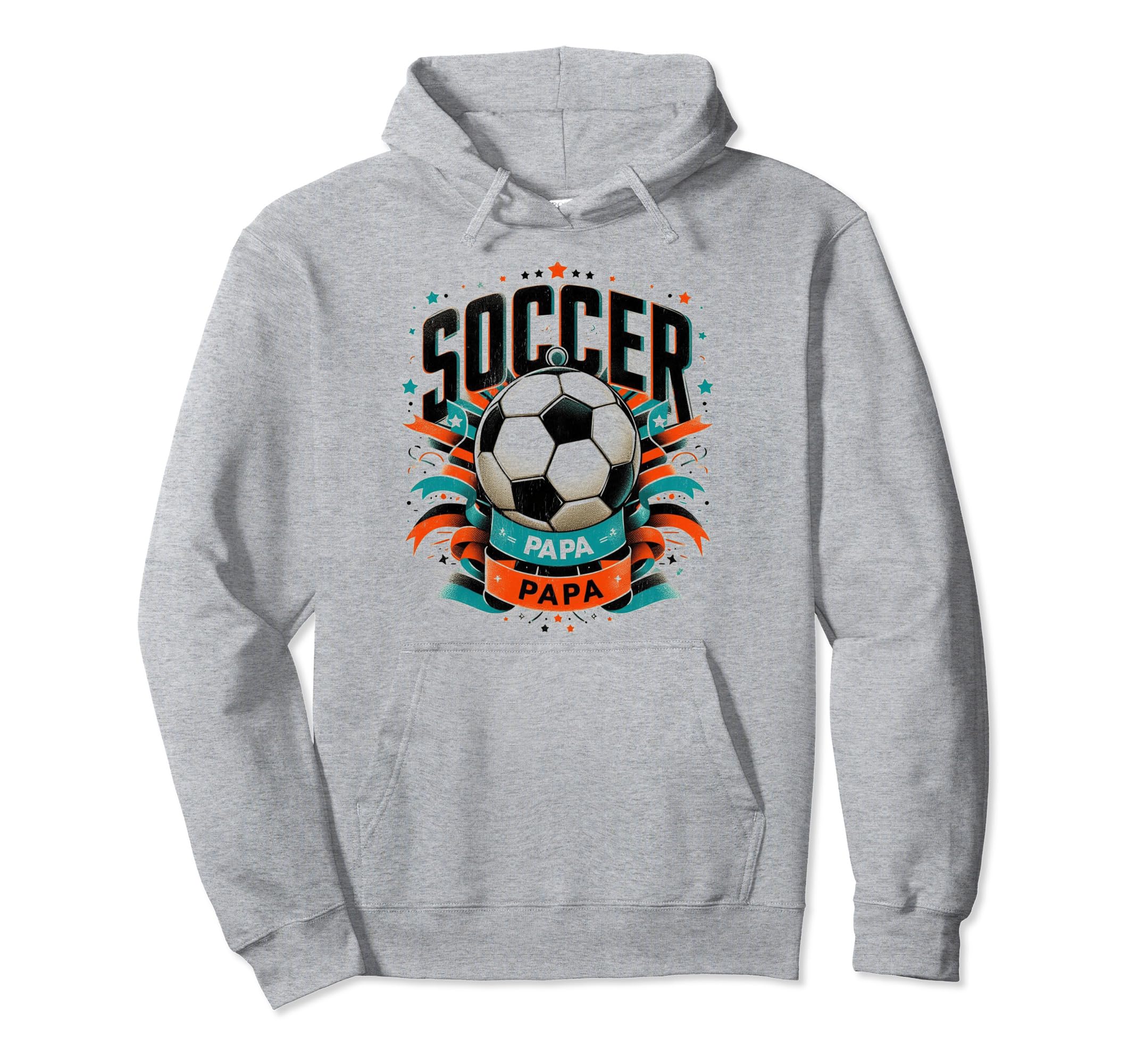 Soccer Papa Family Matching Dad Hoodie - Aesthetic Graphic for Adults - T-Shirt, Sweatshirt, Hoodie
