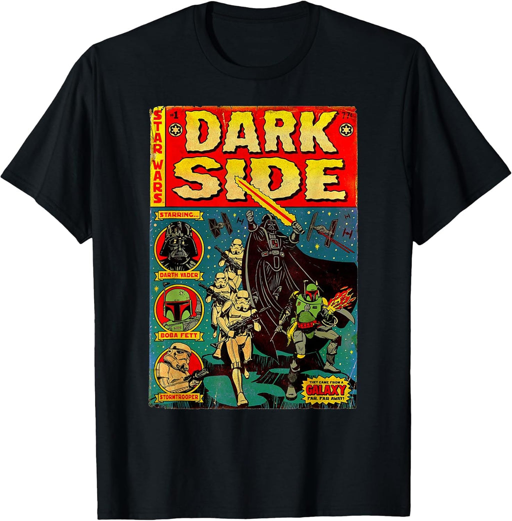 Vader Dark Side Retro Comic Cover Graphic - Adult & Kids T-Shirts, Sweatshirts & Hoodies apparel design preview 1