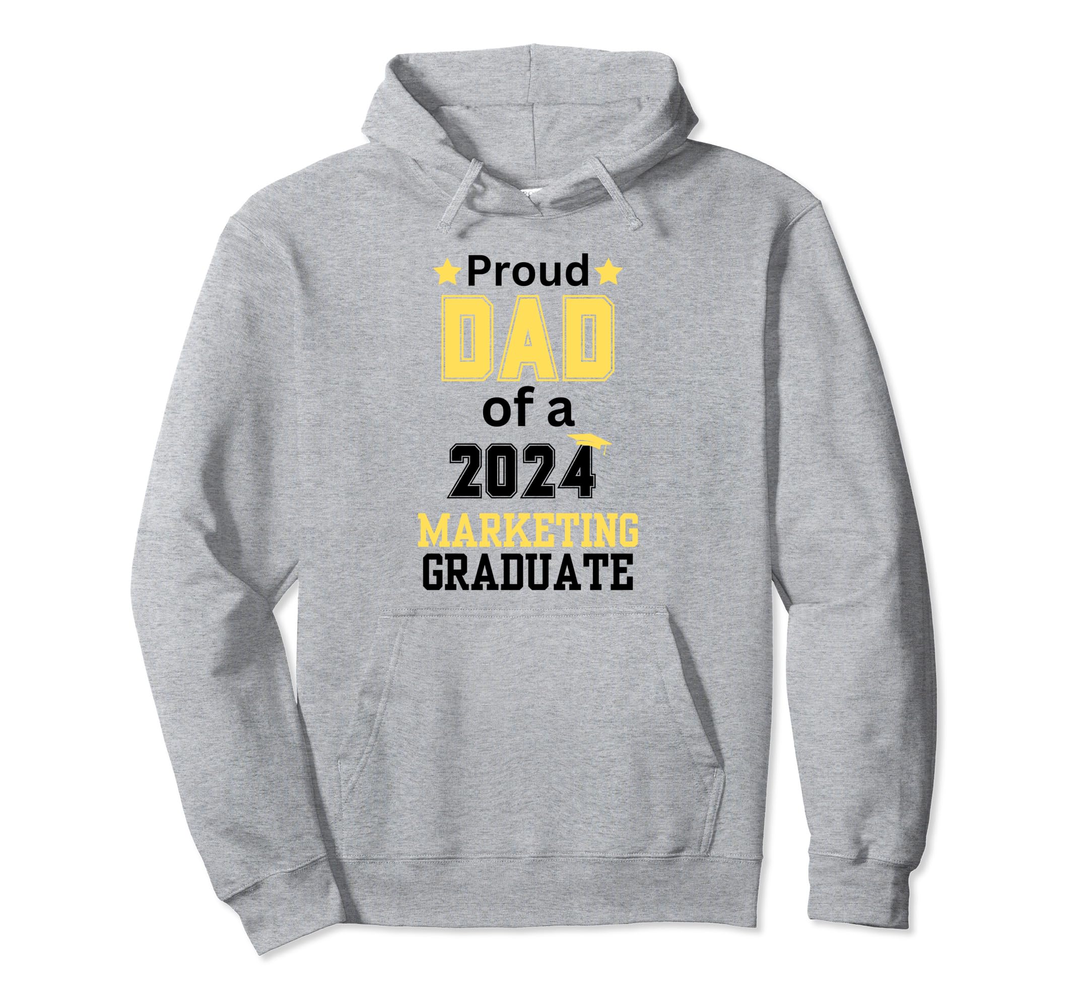 Proud Dad Class 2024 Marketing Hoodie - Custom Art Print Men Women - T-Shirt, Sweatshirt, Hoodie