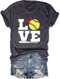 Softball Lover Mom Love Heart Graphic Player Mama - Adult & Kids T-Shirts, Sweatshirts & Hoodies apparel design preview 1