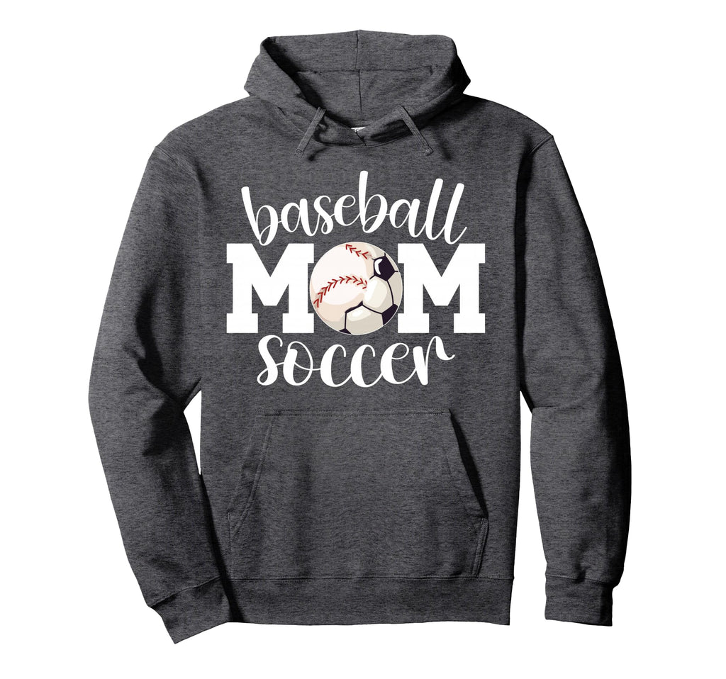 Soccer Baseball Mom Ballers Baseball Soccer Hoodie - Trendy Graphic Unisex - T-Shirt, Sweatshirt, Hoodie