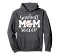 Soccer Baseball Mom Ballers Baseball Soccer Hoodie - Trendy Graphic Unisex - T-Shirt, Sweatshirt, Hoodie