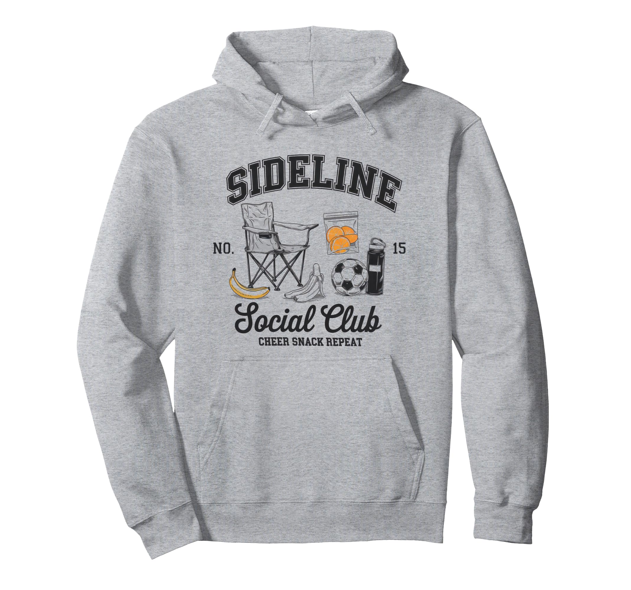 Sideline Social Club Soccer Mom Game Day Hoodie - Trendy Graphic Unisex - T-Shirt, Sweatshirt, Hoodie