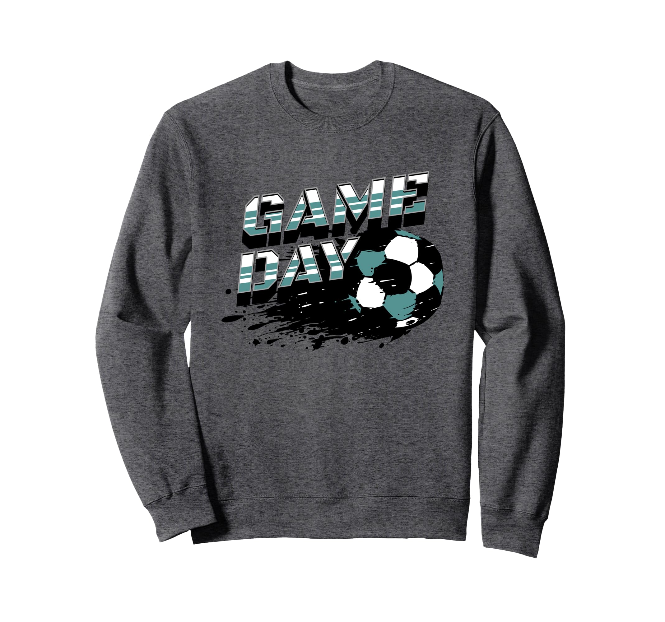Soccer Game Day Parent Gift Teal Sweatshirt - Minimalist Print Unisex - T-Shirt, Sweatshirt, Hoodie