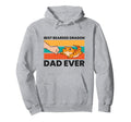 Best Bearded Dragon Dad Ever Hoodie - Fun Novelty Design Unisex - T-Shirt, Sweatshirt, Hoodie
