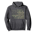 Husband Daddy Protector Hero Veteran Usa Hoodie - Graphic Print Men Women - T-Shirt, Sweatshirt, Hoodie