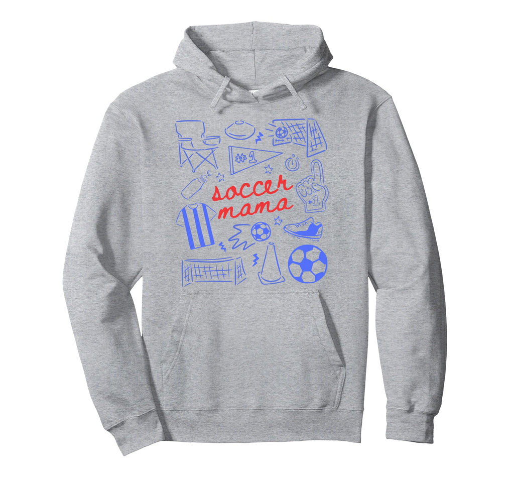 Soccer Mama Mothers Day Game Day Soccer Hoodie - Unique Graphic Unisex - T-Shirt, Sweatshirt, Hoodie