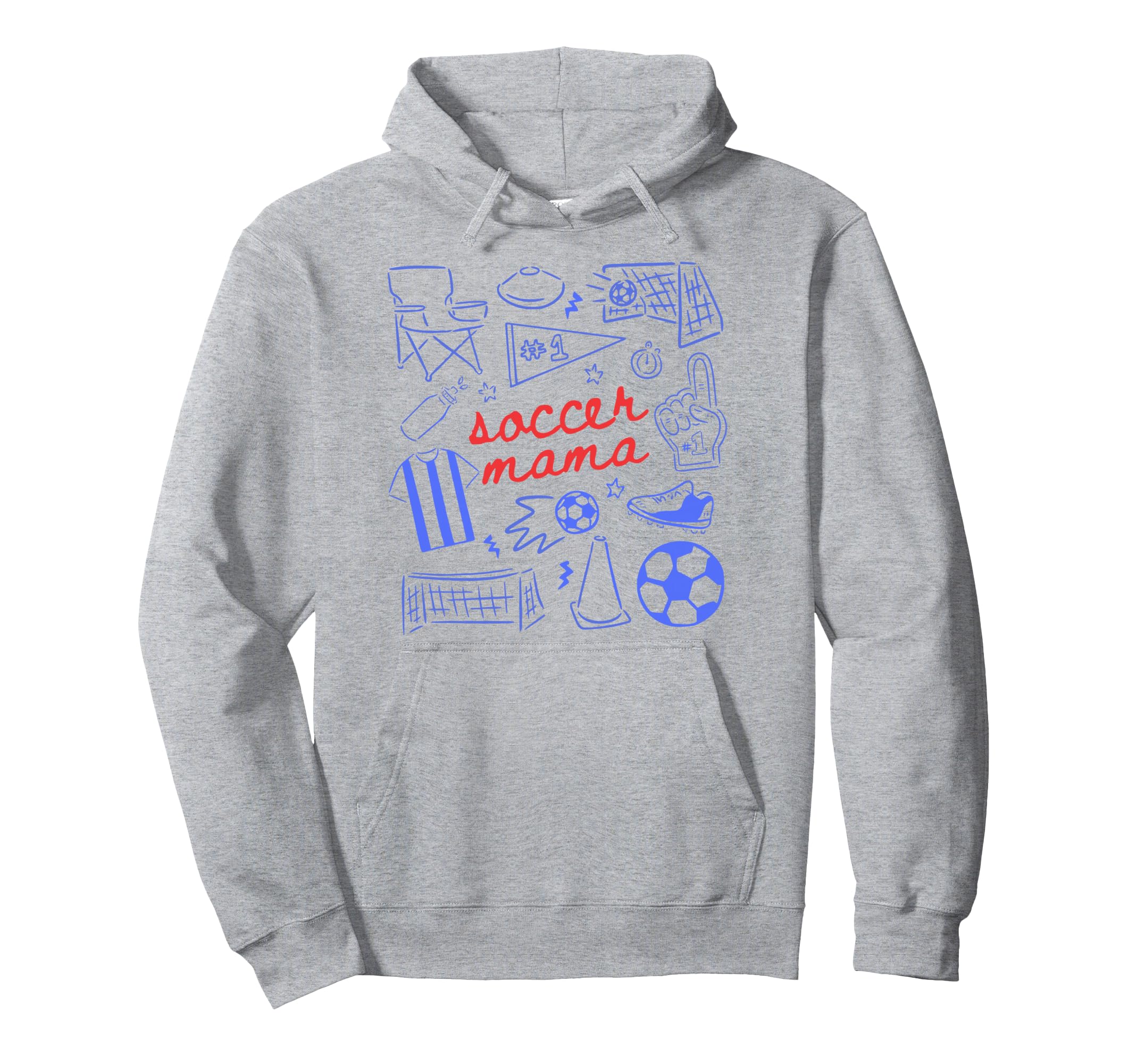 Soccer Mama Mothers Day Game Day Soccer Hoodie - Unique Graphic Unisex - T-Shirt, Sweatshirt, Hoodie