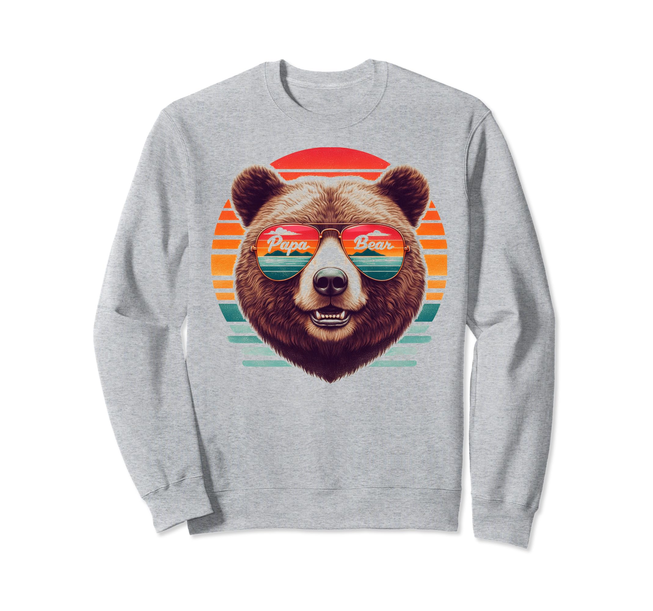Papa Bear Sunglasses Funny Bear Dad Sweatshirt - Novelty Apparel Men Women - T-Shirt, Sweatshirt, Hoodie