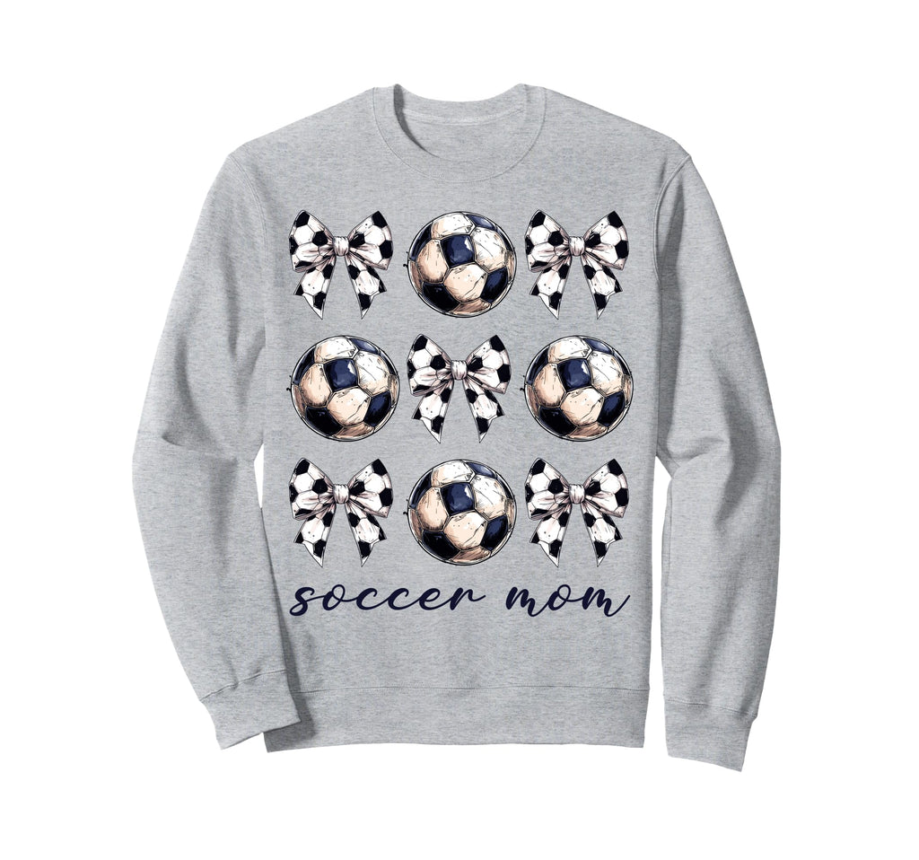 Coquette Bow Soccer Mom Soccer Lovers Sweatshirt - Minimalist Print Unisex - T-Shirt, Sweatshirt, Hoodie