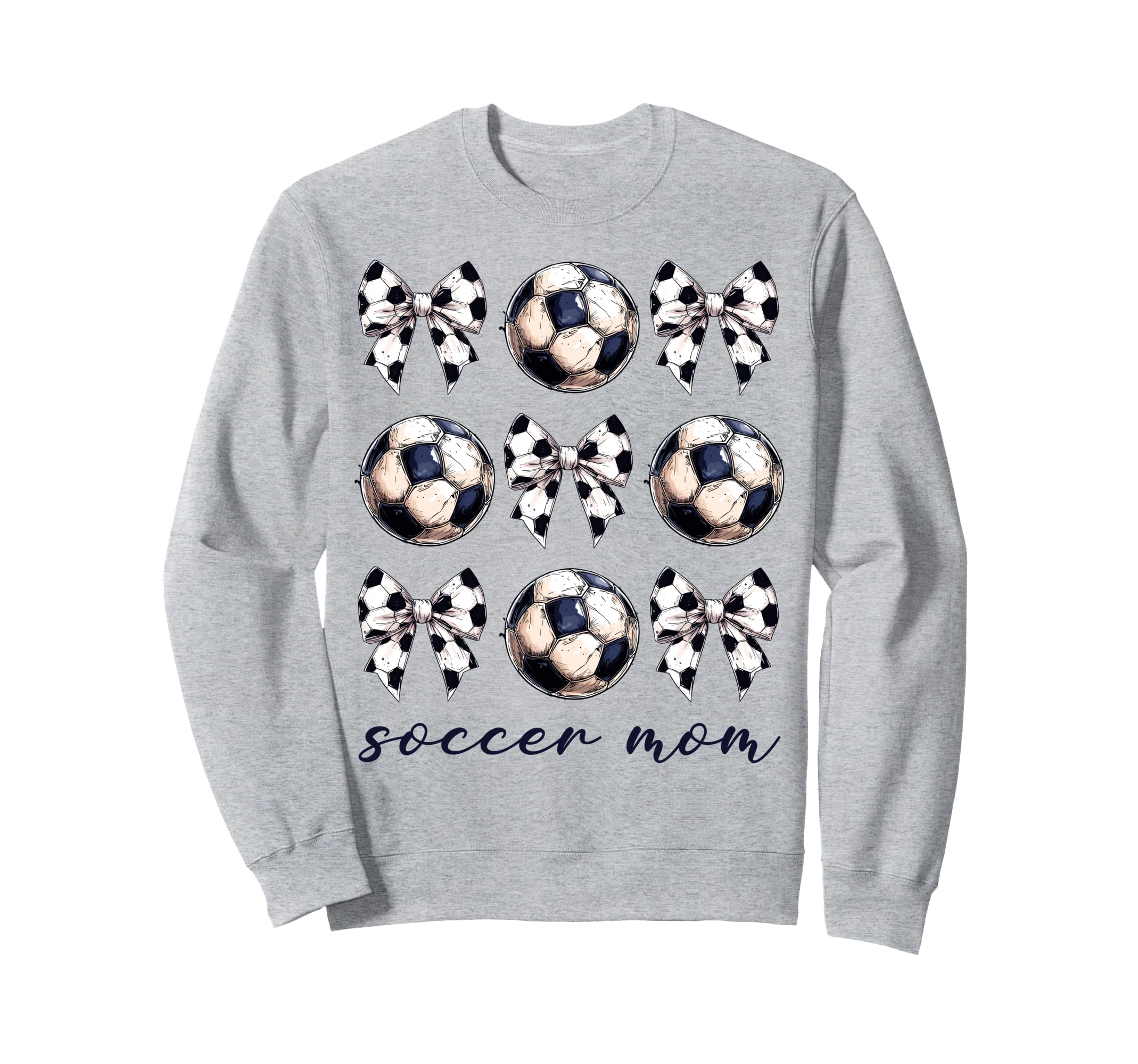 Coquette Bow Soccer Mom Soccer Lovers Sweatshirt - Minimalist Print Unisex - T-Shirt, Sweatshirt, Hoodie