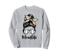 Mom Life Messy Bun Lovers Sweatshirt - Casual Everyday Wear Men Women - T-Shirt, Sweatshirt, Hoodie