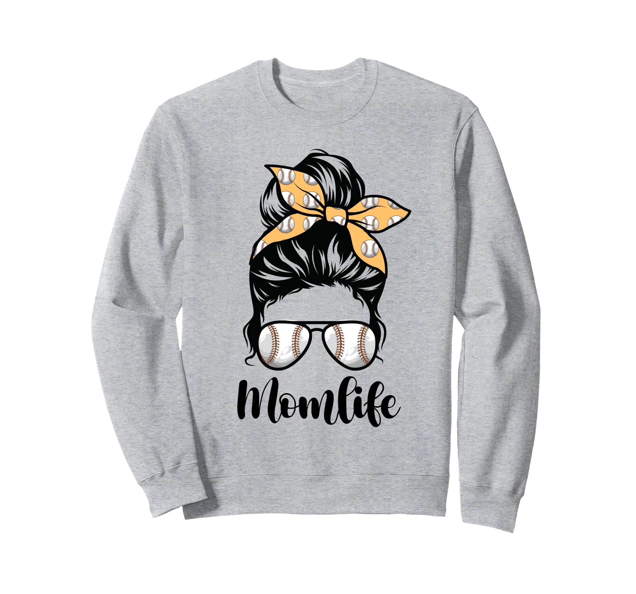 Mom Life Messy Bun Lovers Sweatshirt - Casual Everyday Wear Men Women - T-Shirt, Sweatshirt, Hoodie