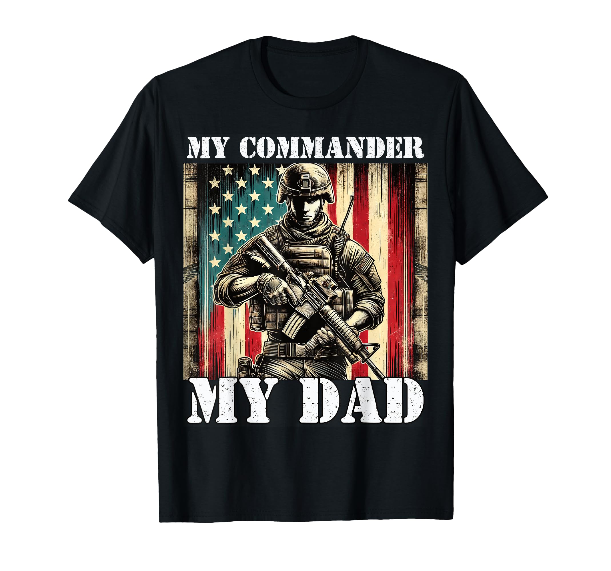 Proud Father Son Daughter Military T-Shirt - Streetwear Style for Adults - T-Shirt, Sweatshirt, Hoodie