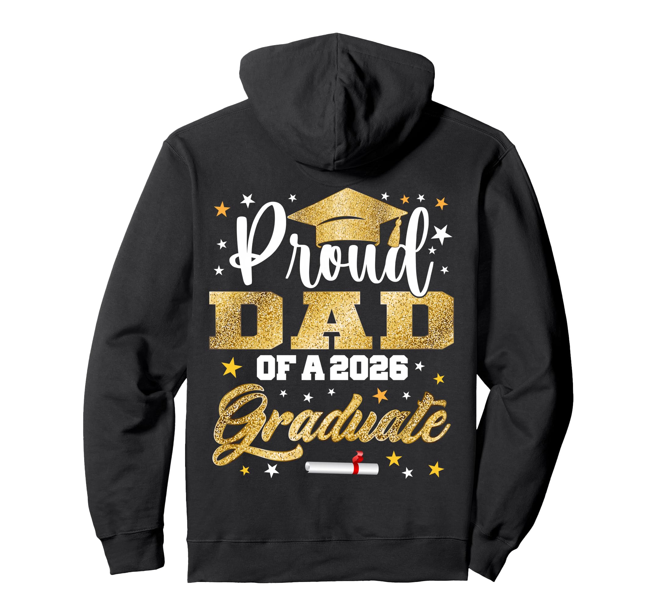 Proud Dad 2026 Graduate Awesome Hoodie - Casual Everyday Wear Unisex - T-Shirt, Sweatshirt, Hoodie