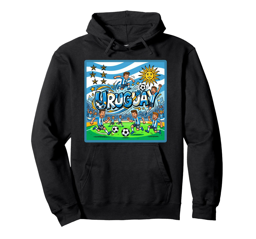 Uruguay Soccer Fan Hoodie - Novelty Apparel for Adults - T-Shirt, Sweatshirt, Hoodie