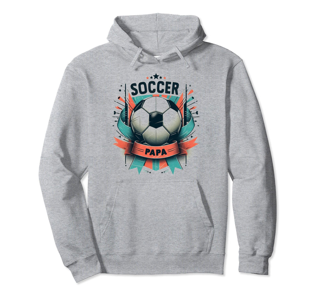 Soccer Papa Family Matching Dad Hoodie - Streetwear Style for Adults - T-Shirt, Sweatshirt, Hoodie