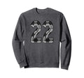 Soccer Number 22 Soccer 22 Jersey Sweatshirt - Custom Art Print for Adults - T-Shirt, Sweatshirt, Hoodie