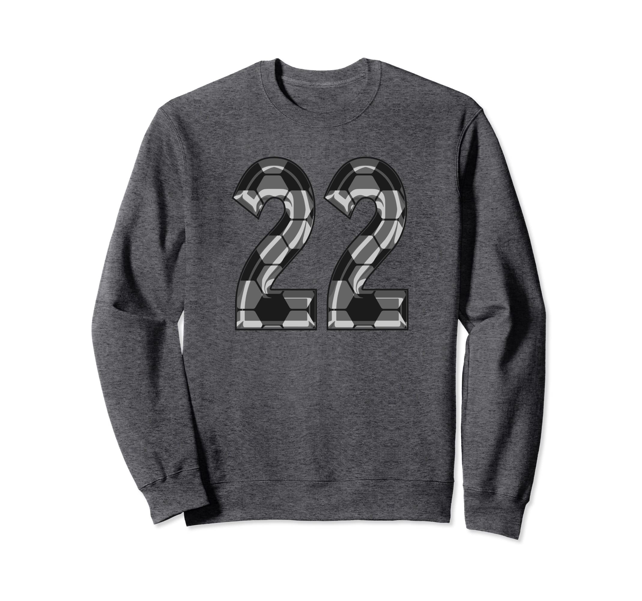 Soccer Number 22 Soccer 22 Jersey Sweatshirt - Custom Art Print for Adults - T-Shirt, Sweatshirt, Hoodie